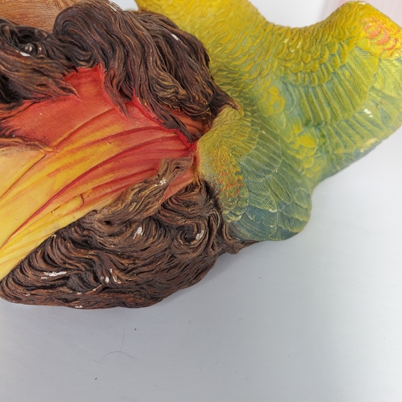 Bossons Chalkware Head Buccaneer Pirate with Parrot Vintage Wall Plaque 1964 - Picture 7 of 9